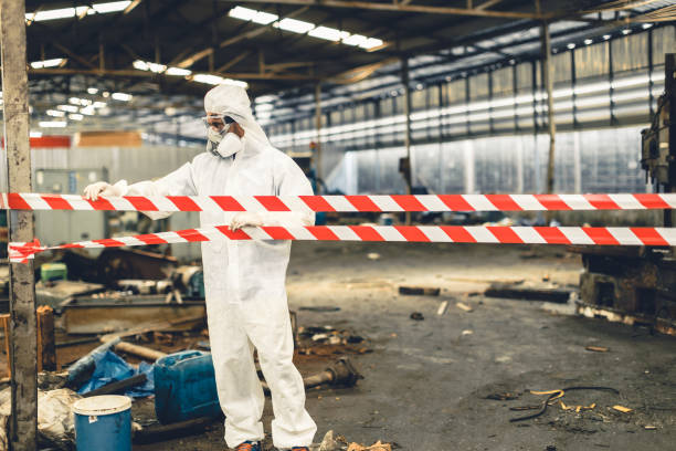Professional Biohazard technician working in Victor, ID